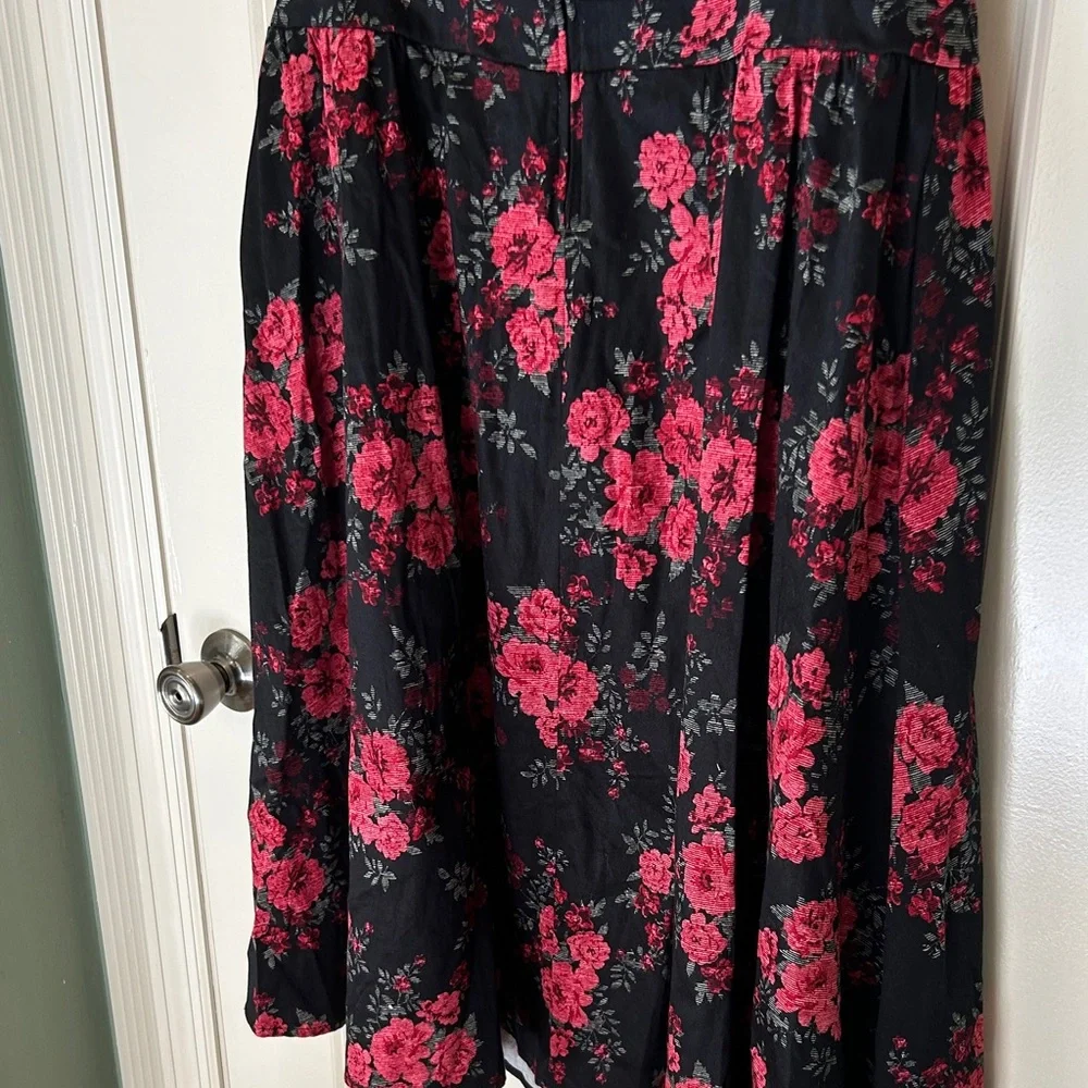 Torrid Floral Black and Pink Dress - Picture 7 of 9